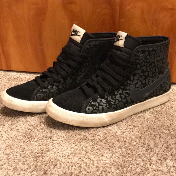 Black cheetah nike shoes Clearance